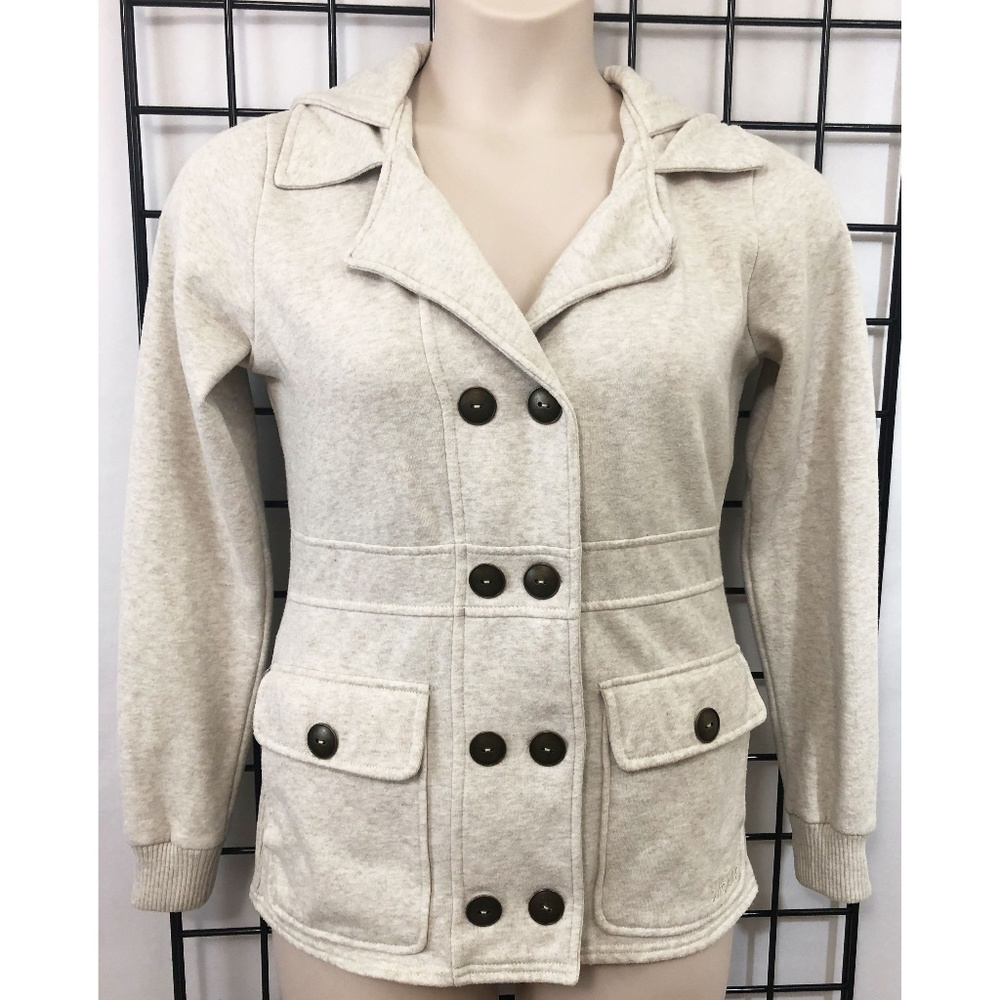 Billabong Hooded Jacket Double Breasted Beige
